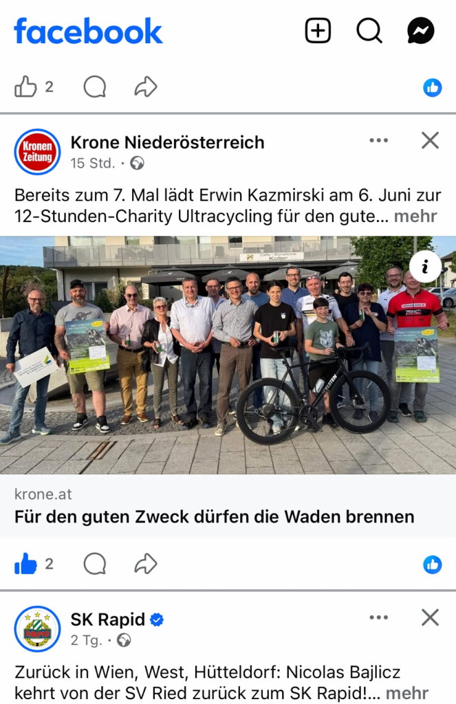 Charity Ultacycling 2026 - Gemeinde Paudorf