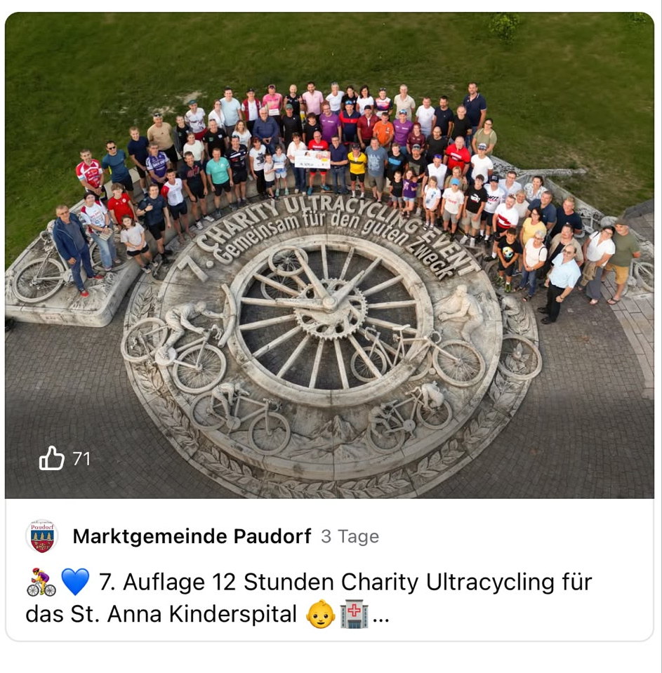 Charity Ultacycling 2026 - Gemeinde Paudorf