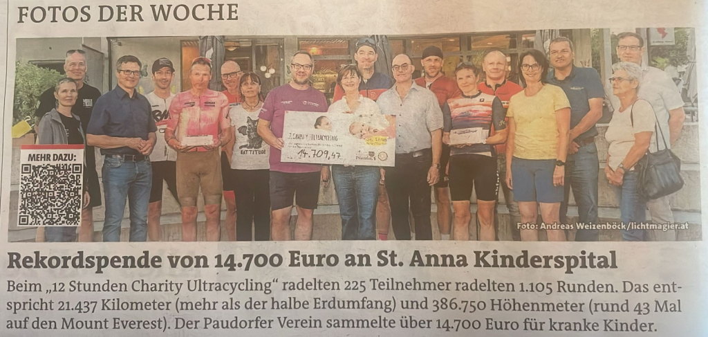 Charity Ultacycling 2026 - Gemeinde Paudorf