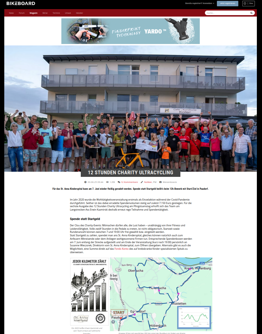 Charity Ultacycling 2025 - Bikeboard